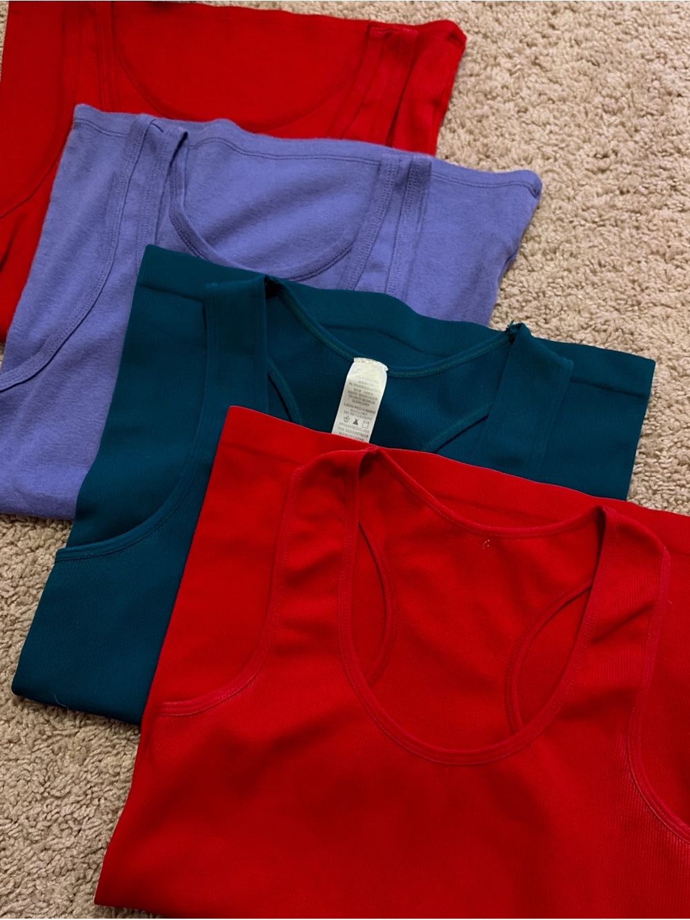 Target Red, Teal & Lavender Women's Tank Tops - 4 Pack
